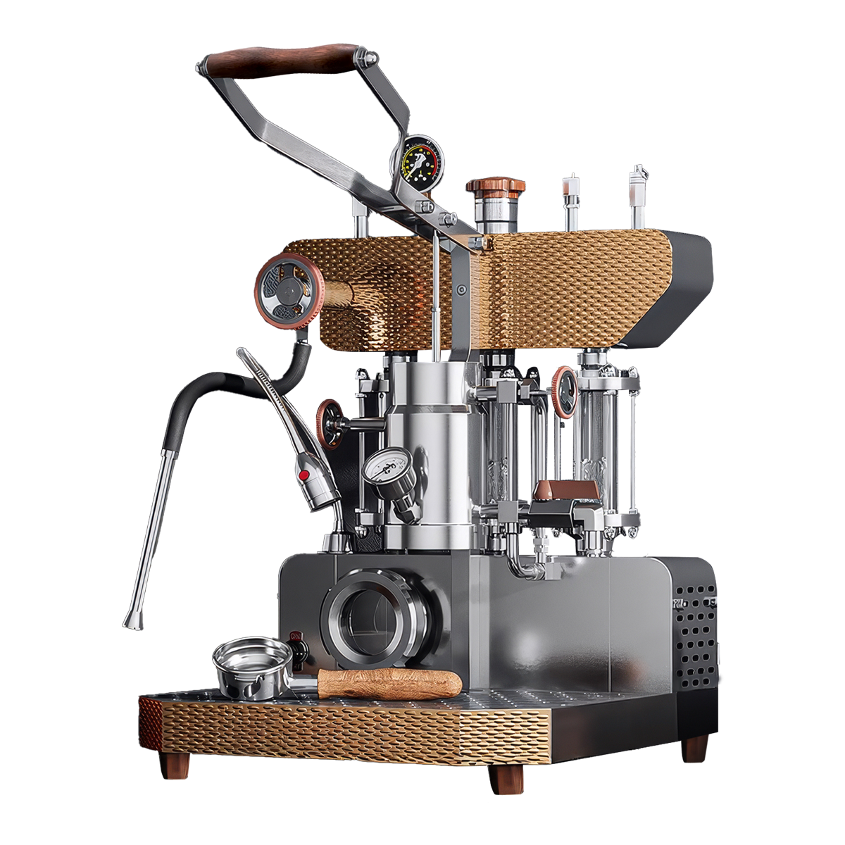 Aleman 6S zászlóshajó Dual Boiler karos kávéfőző | Telített csoportfej-technológia