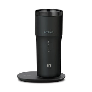 Electric Coffee Travel Mug fekete V2 - 355ml digitális kijelzővel és melegítőlapkával az optimális kávéhőmérsékletért.