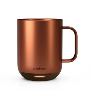 Ember Elektromos kávés bögre réz színben, 295ml, letisztult és modern dizájn a kávéhőmérséklet szabályozásához