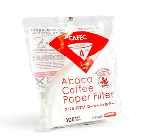 Abaca kávéfilter-papír 2–4 csészéhez – 100 db-os csomag