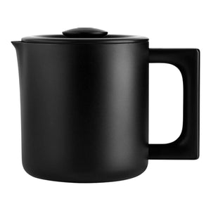 Svart szigetelt kávéskanna letisztult dizájnnal és praktikus fogantyúval, a Fellow, EspressoGear, mindent a kávéról része.