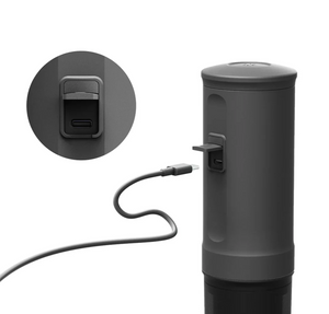 Hordozható eszpresszó kávéfőző sötétszürke árnyalatban USB-töltéssel, a hordozható kávéfőzők és felszerelések része.