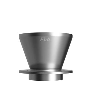 Stílusos rozsdamentes acélból készült pour over pontos áramlásszabályozással, a Varia, Handbryggare része, mindent a kávéról.