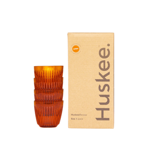 Huskee Renew 6oz 4 pack Amber - Barista och Espresso