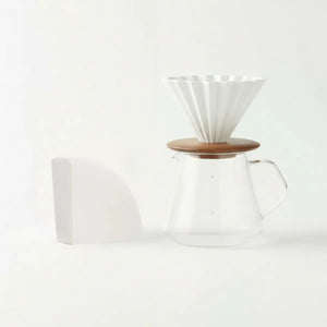 Japán kézi filterkávé készlet - Origami dripper + 100 darab szűrő - Barista és Espresso